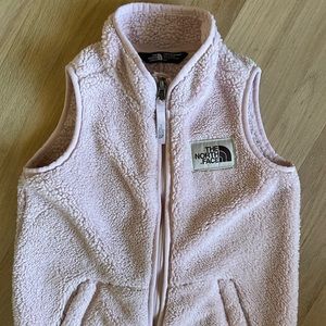 The North Face pink vest size 6